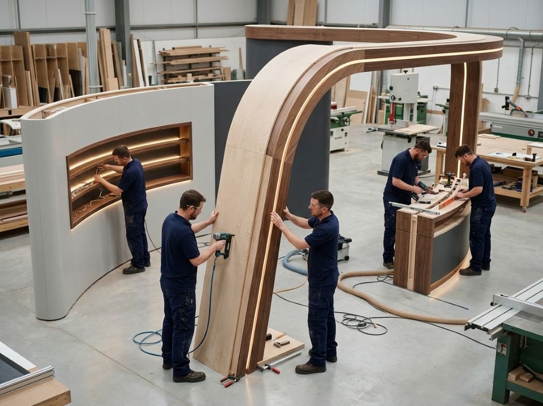 Infinity Exhibit In-House Stand Fabrication and Precision Joinery Workshop